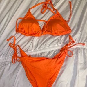 Bright neon orange Becca bikini